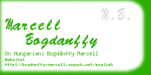 marcell bogdanffy business card
